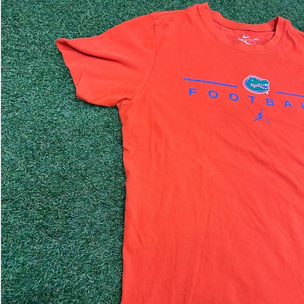 Jordan Florida Gators Football Dri-FIT Orange T-Shirt Mens Large Jumpman UF